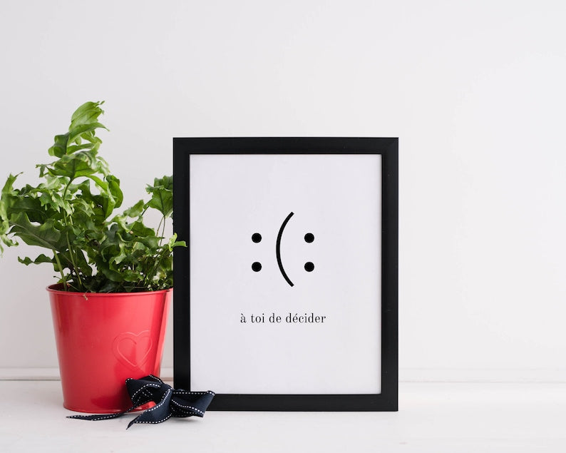 Smile Poster: Inspirational Wall Art for a Positive Mindset