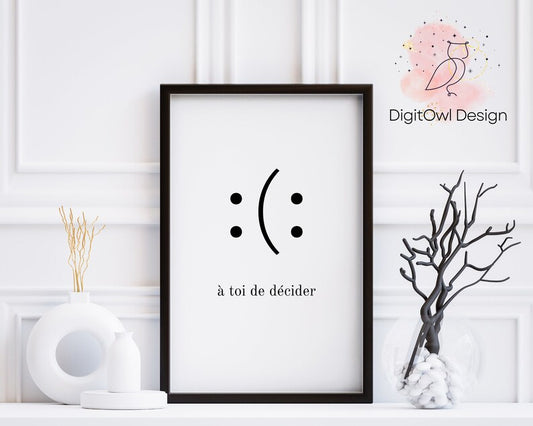 Smile Poster: Inspirational Wall Art for a Positive Mindset