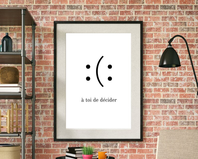 Smile Poster: Inspirational Wall Art for a Positive Mindset