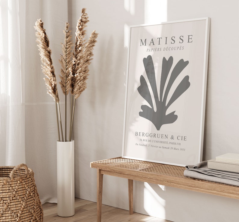 Elegant Matisse Print Set: Neutral Wall Art Trio