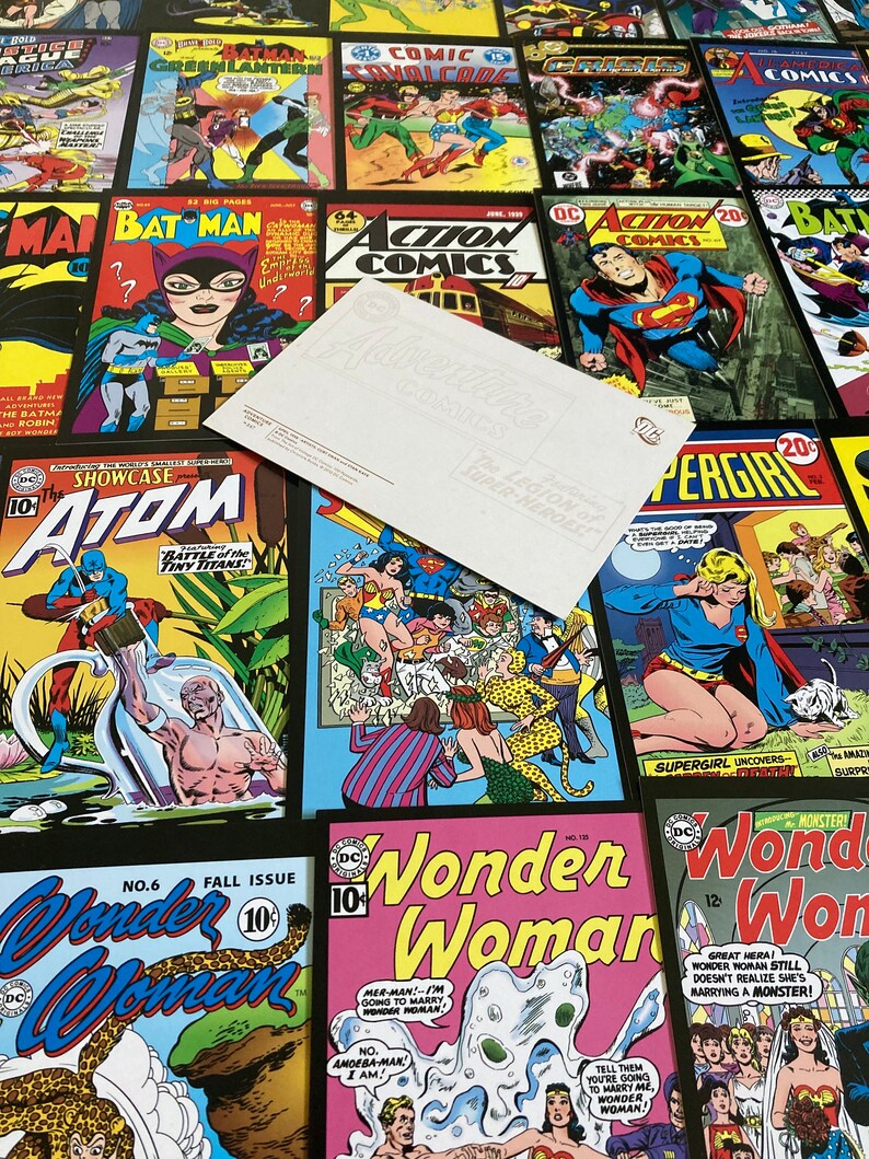 Vintage DC Comic Postcards LUCKY DIP