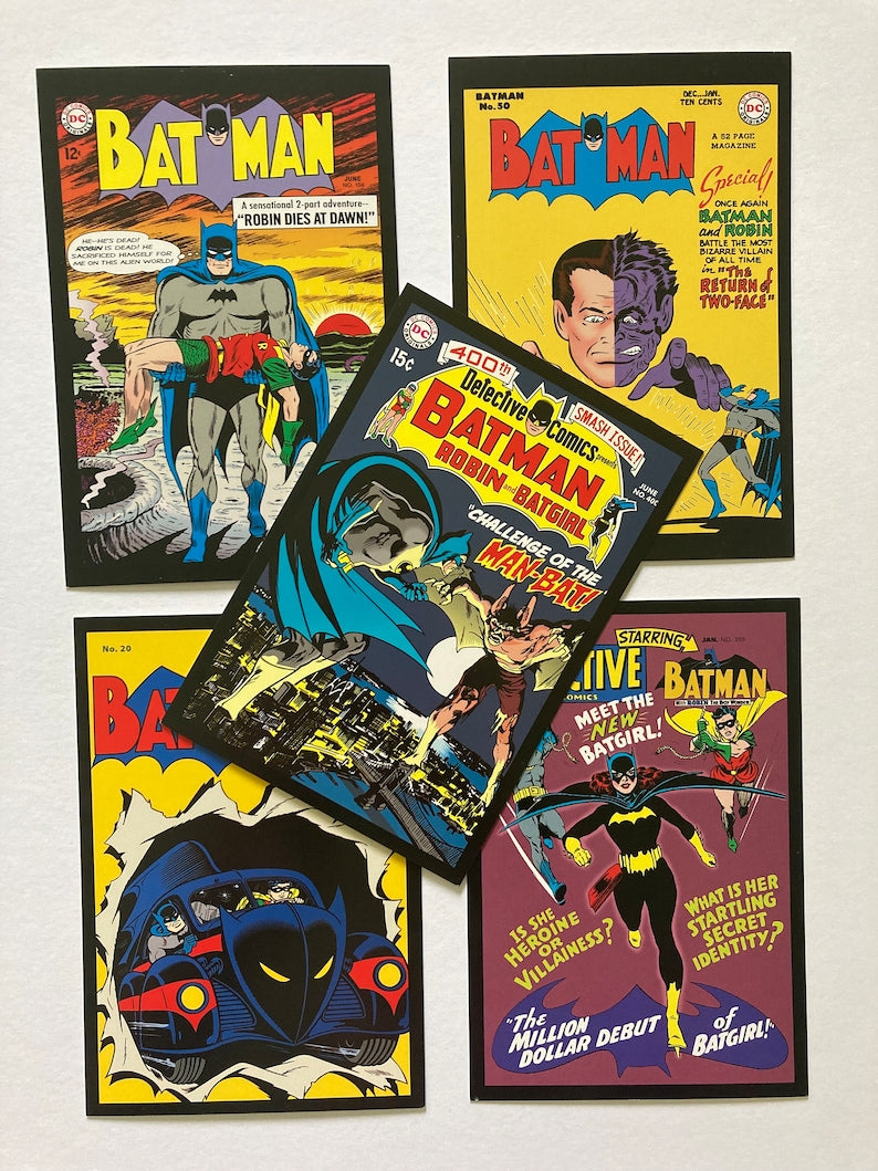 Vintage DC Comic Postcards LUCKY DIP