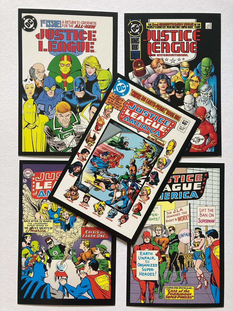 Vintage DC Comic Postcards LUCKY DIP