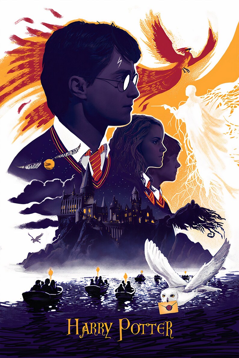 Enchanting Harry Potter Fan Art Poster: Inspired Wall Art