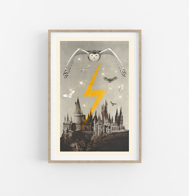 Minimalist Harry Potter Movie Poster Print