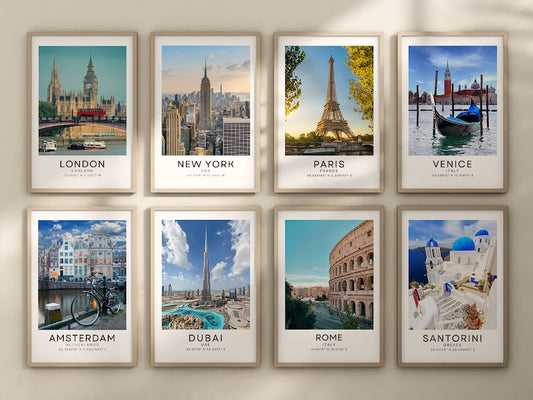 Customizable Digital City Print for Wall Decor