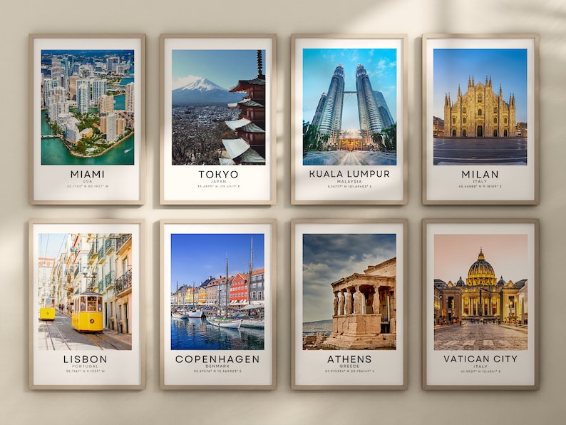 Customizable Digital City Print for Wall Decor