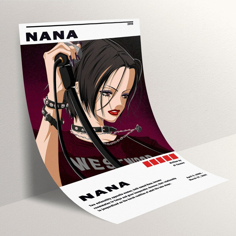 Nana Anime Poster Trio: Nana Komatsu and Nana Osaki Wall Art