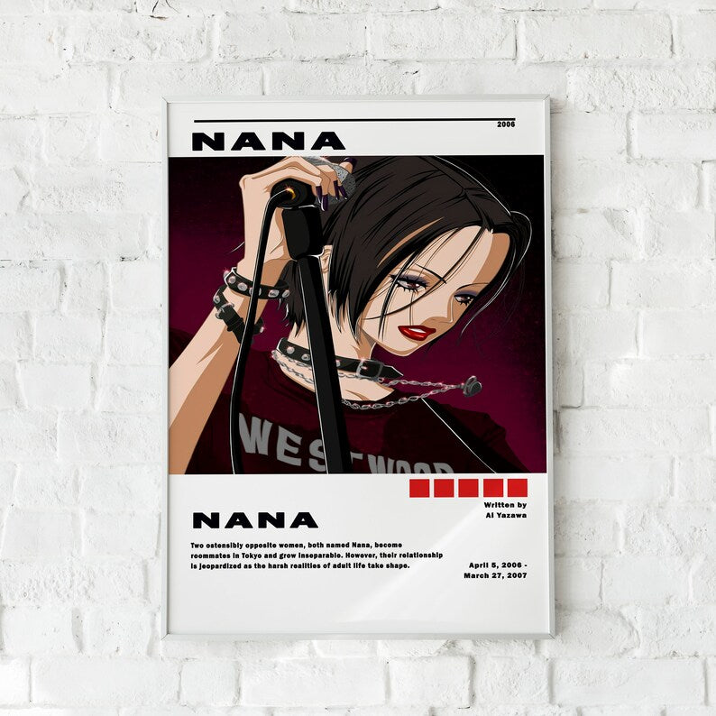 Nana Anime Poster Trio: Nana Komatsu and Nana Osaki Wall Art