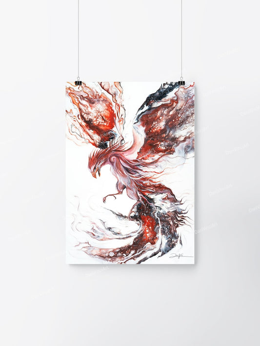 Phoenix Danivinci Art Print Poster