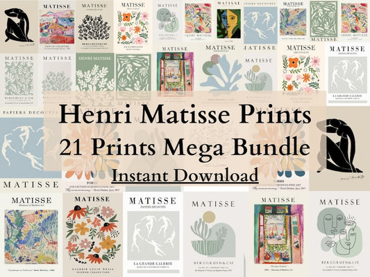 Henri Matisse Art Prints: Gallery Wall Set of 21