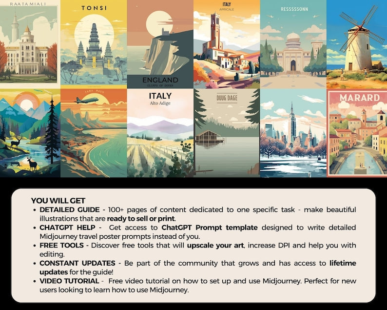 Midjourney Travel Posters: Your Gateway to Spectacular Wall Art