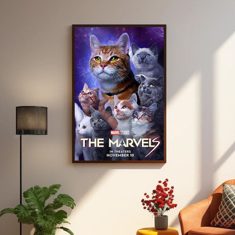 Canvas Poster: The Marvels Assemble