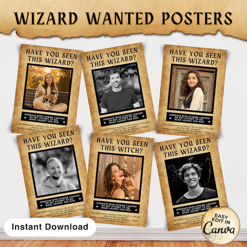 Printable Wizard Wanted Poster Template