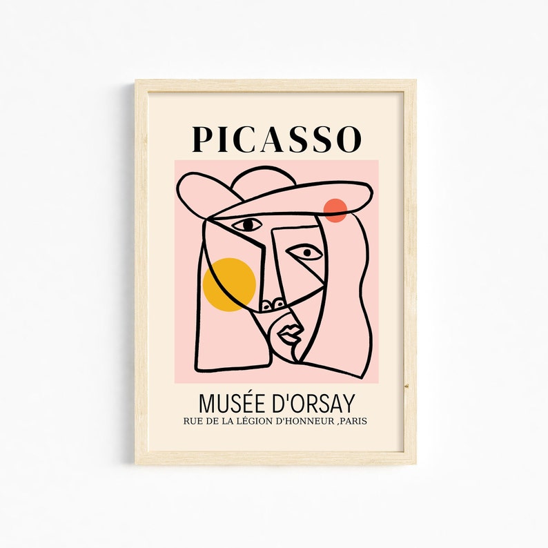 Modern Gallery Wall Art Bundle: Picasso, Andy Warhol, Matisse