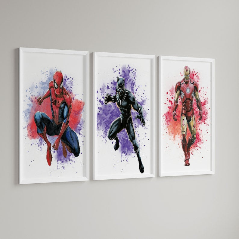 Marvel Poster Collection: Avengers, Spider-Man, Captain America