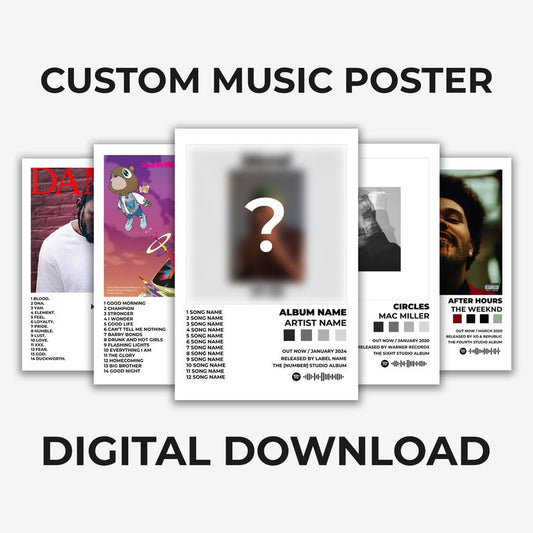 Personalized Music Album Poster: Design Your Own Cover