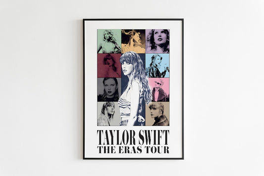 Nostalgic Taylor Swift Eras Tour Poster