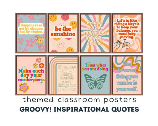 Groovy Growth Mindset Posters: Inspire & Motivate