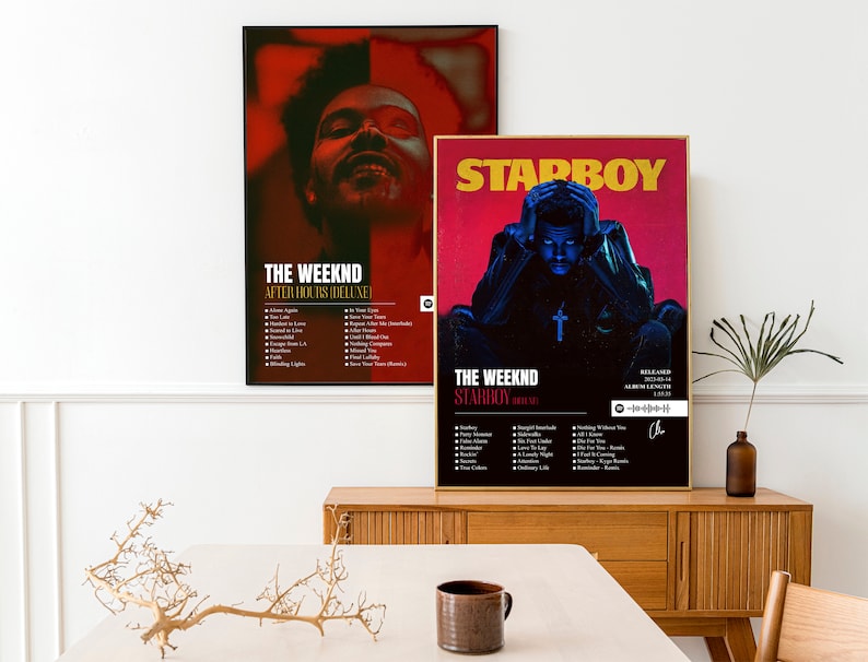 The Weeknd Album Print Posters Set