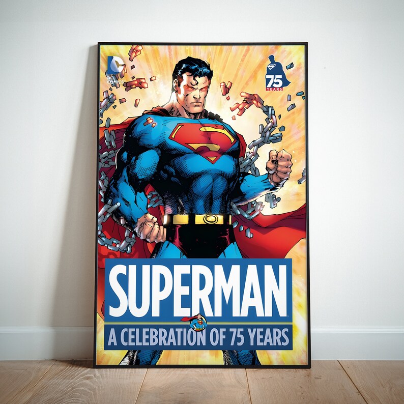 Superman DC Comics Poster Canvas Wall Art