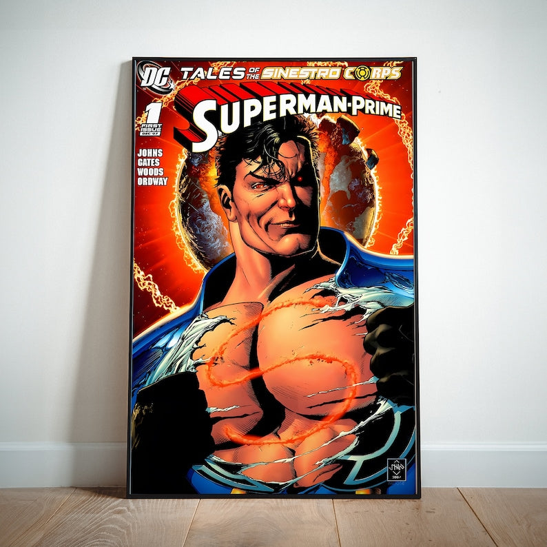 Superman DC Comics Poster Canvas Wall Art