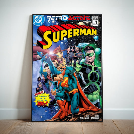 Superman DC Comics Poster Canvas Wall Art