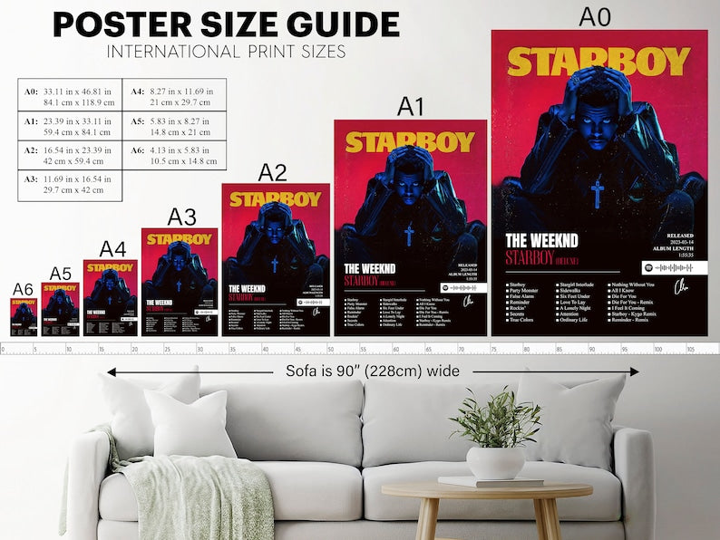 The Weeknd Album Print Posters Set