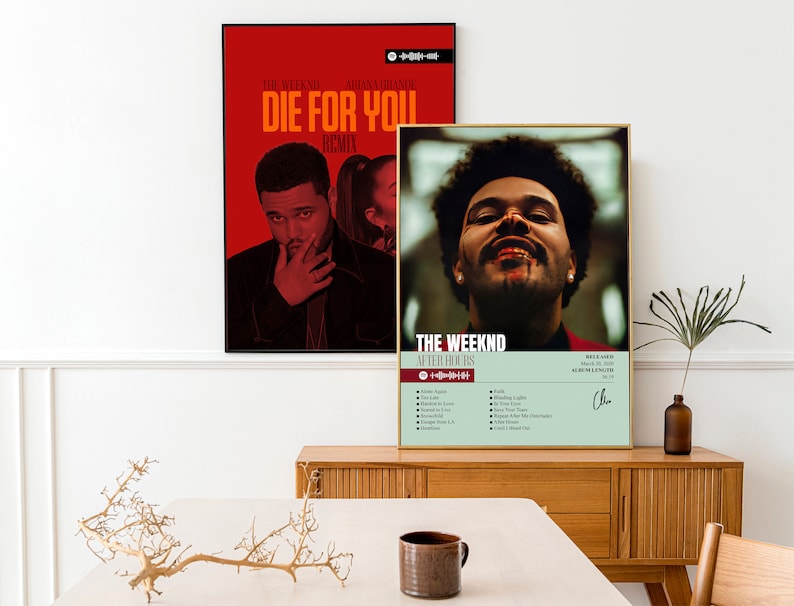 The Weeknd Album Print Posters Set