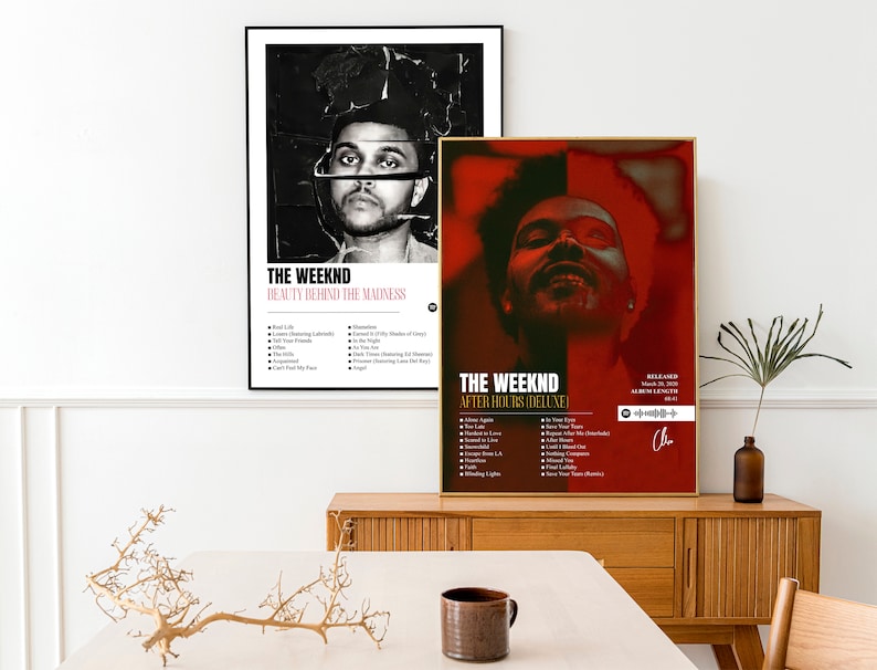 The Weeknd Album Print Posters Set