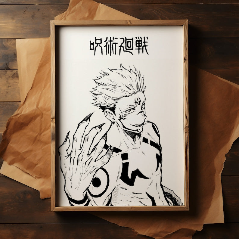 JJK Anime Posters 3-Pack: Gojo, Jujutsu Kaisen Art Set