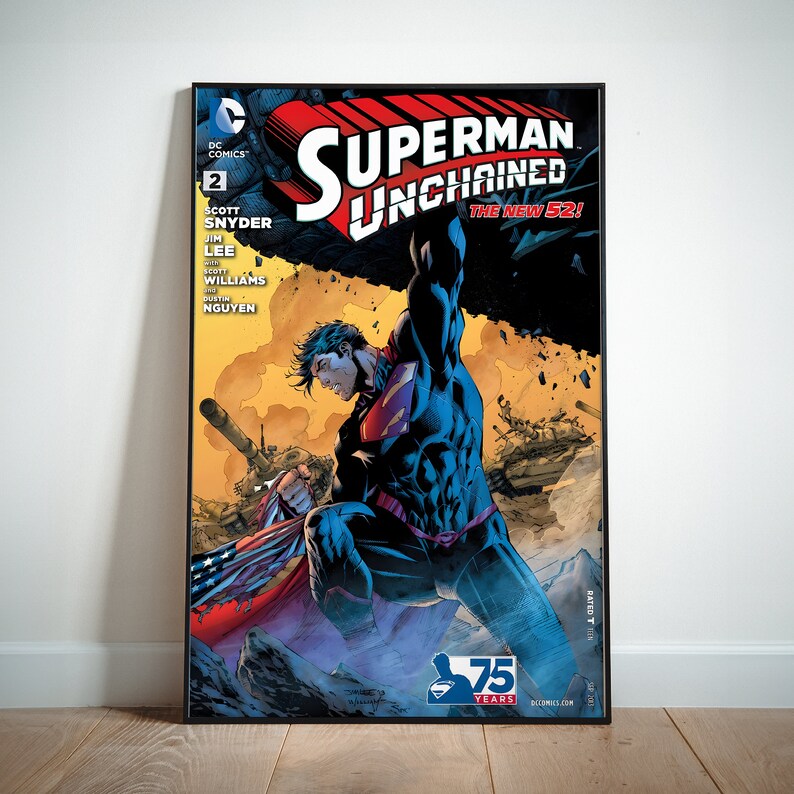 Superman DC Comics Poster Canvas Wall Art