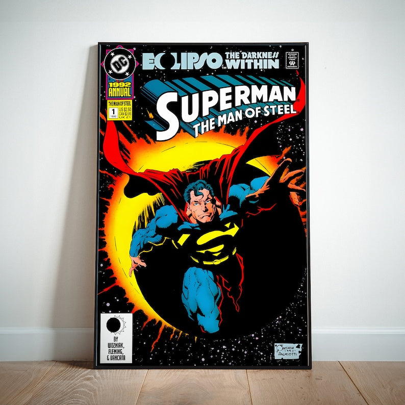 Superman DC Comics Poster Canvas Wall Art