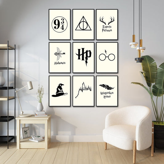 Enchanted Wizard Prints: A Magical Tapestry of Hogwarts