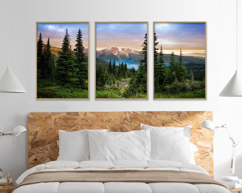 Tranquil Nature Serenity: Garibaldi Lake Nature Wall Art