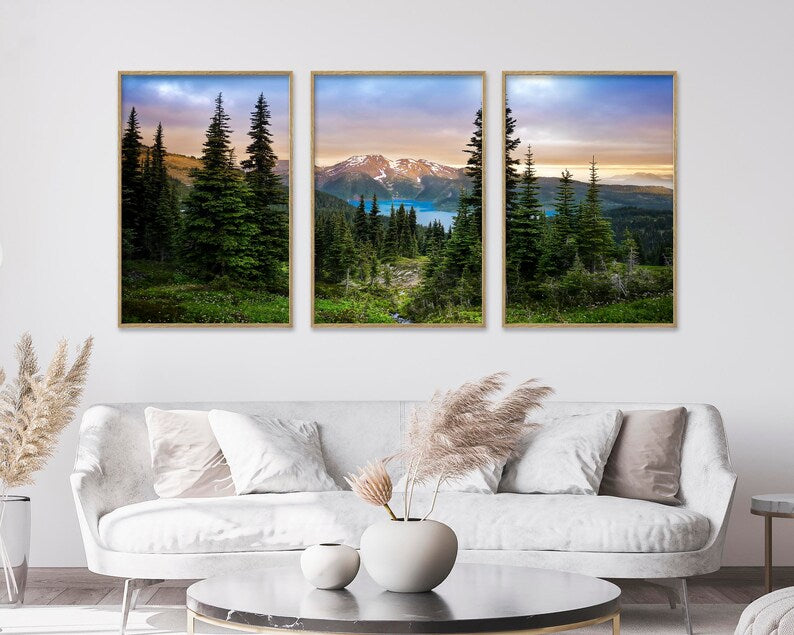 Tranquil Nature Serenity: Garibaldi Lake Nature Wall Art