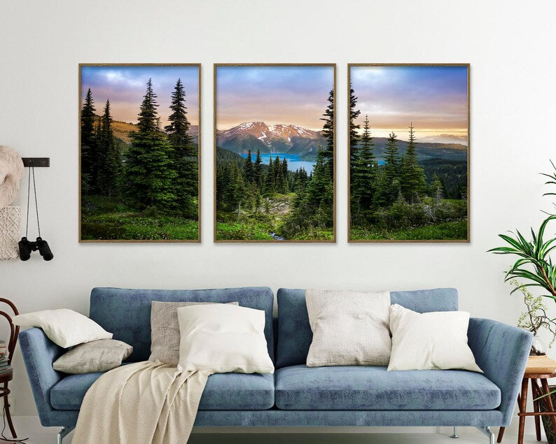 Tranquil Nature Serenity: Garibaldi Lake Nature Wall Art