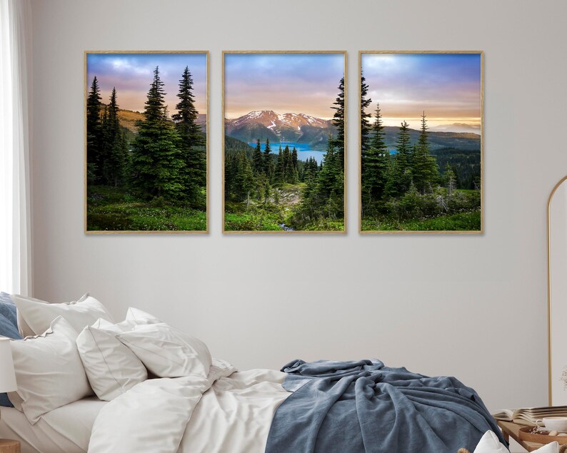 Tranquil Nature Serenity: Garibaldi Lake Nature Wall Art