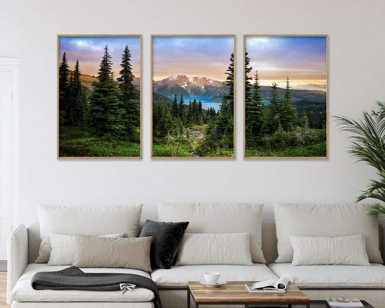 Tranquil Nature Serenity: Garibaldi Lake Nature Wall Art