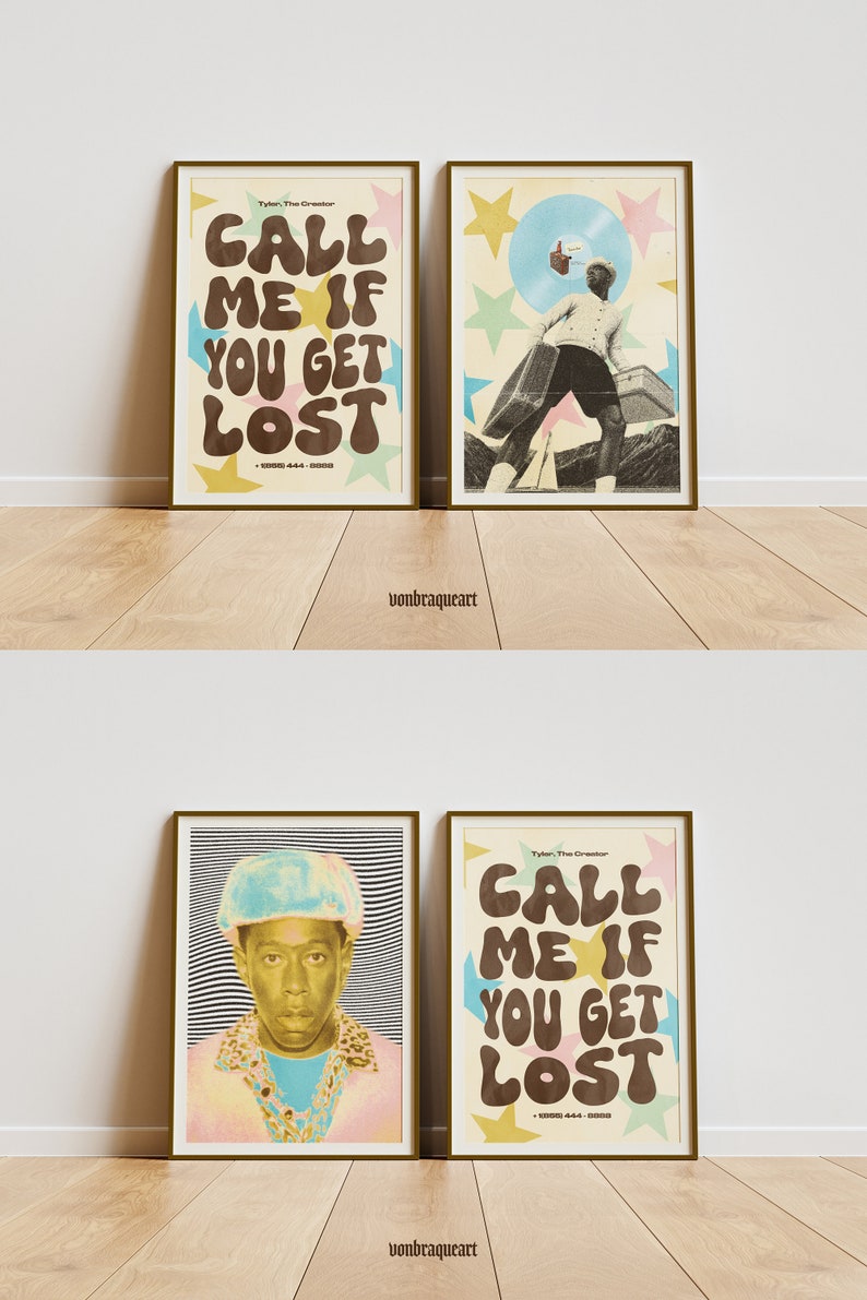 Tyler, The Creator Poster Trio: "Call Me If You Get Lost" Wall Decor