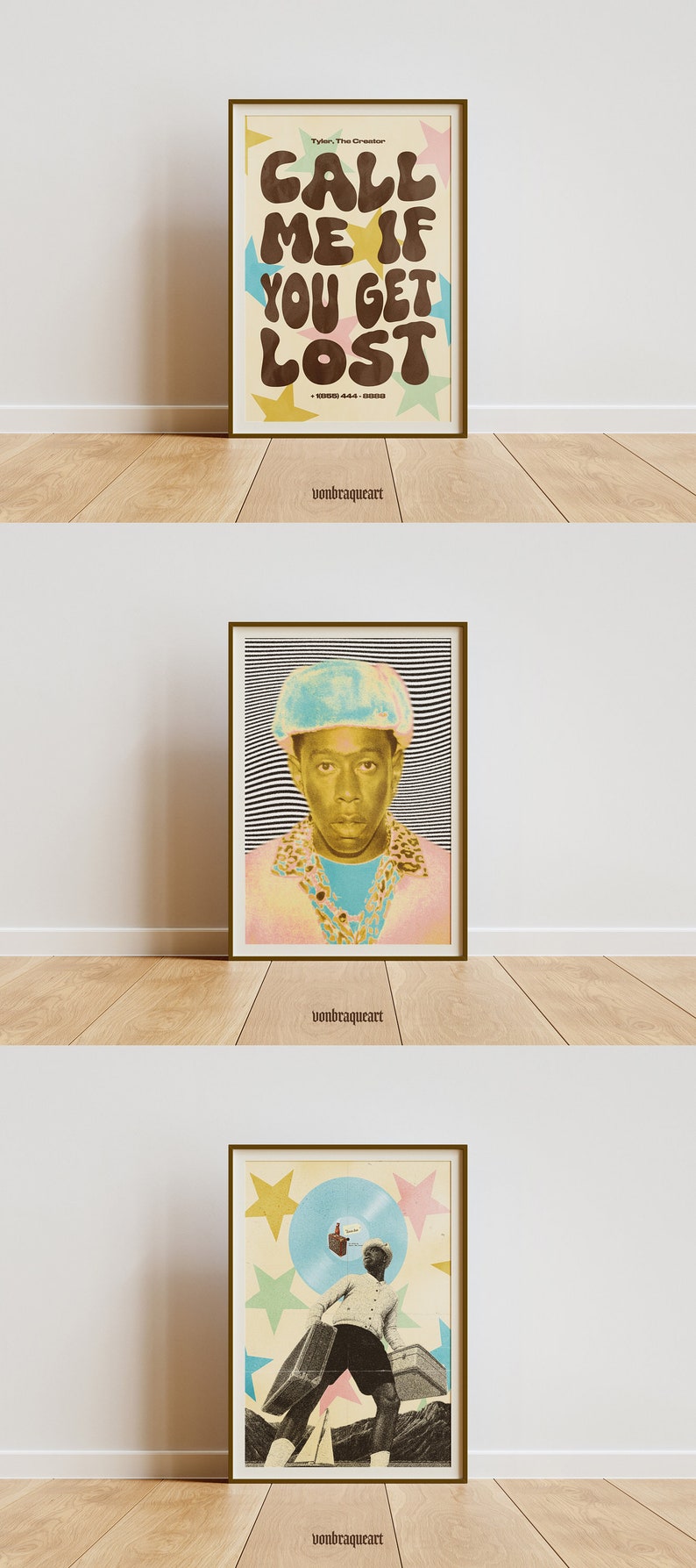 Tyler, The Creator Poster Trio: "Call Me If You Get Lost" Wall Decor