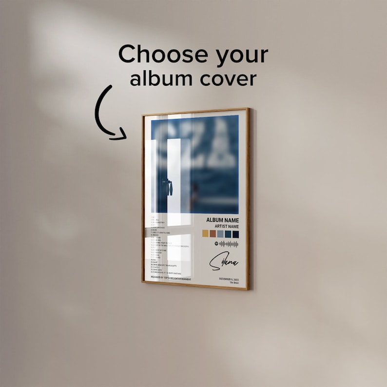 Customizable Album Poster: Soundtrack to Your Memories