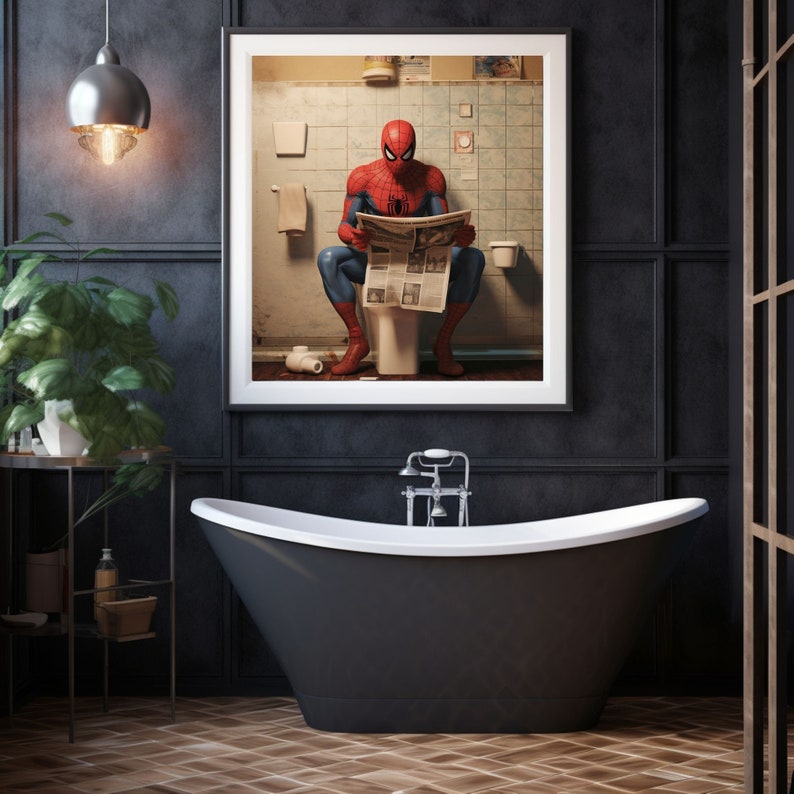 Spider-Man: Avengers Pop Art Restroom Revelry Poster