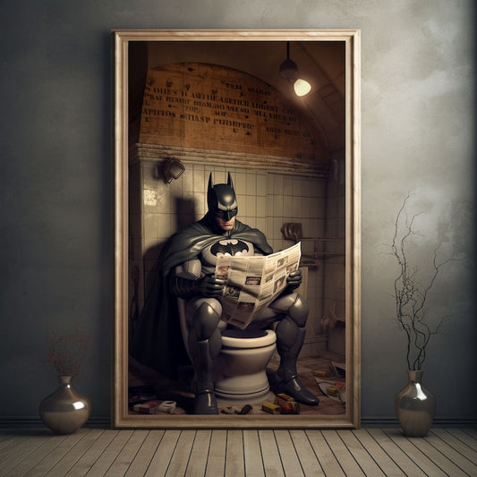 DC Comics Batman Toilet Humorous Poster: "Holy Bat-crap!"