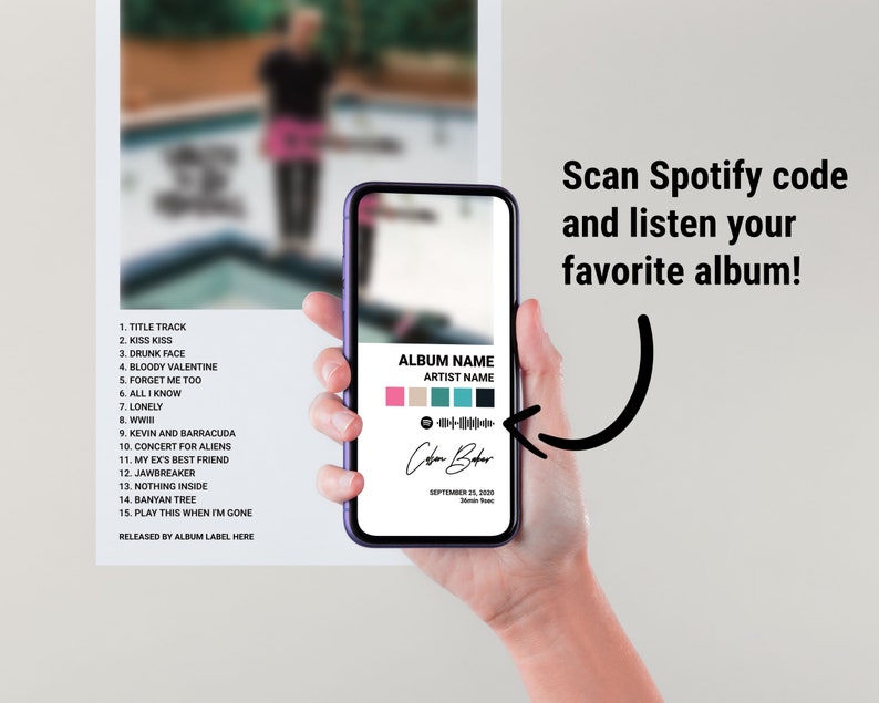 Personalized Album Poster: Your Music, Your Art