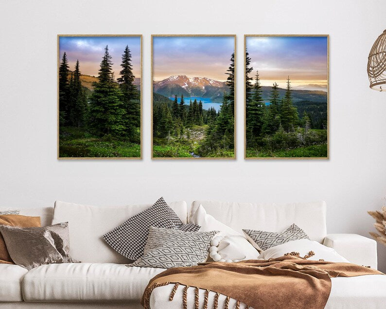 Tranquil Nature Serenity: Garibaldi Lake Nature Wall Art