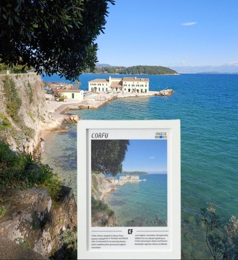 Corfu Printable Wall Art: Capture the Charm of Greece